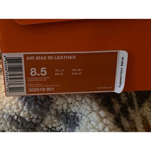 Air Max 90 Leather \'Reflector Croc\' m8.5 w10